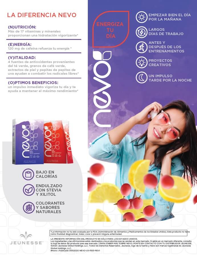 NEVO JEUNESSE ¿Para qué sirve, beneficios, ingredientes, como usar, donde comprar?