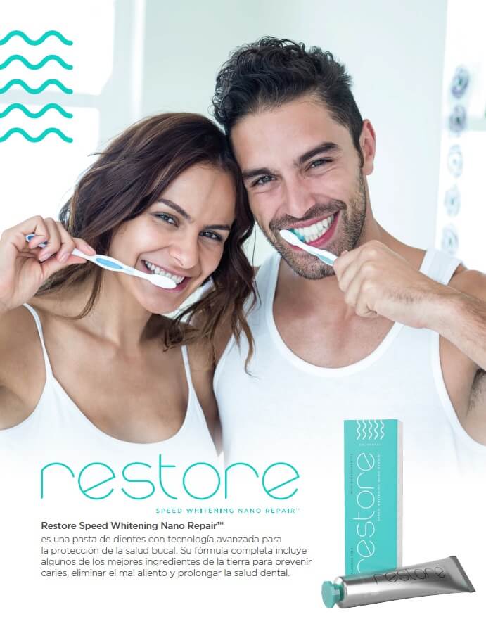 RESTORE SPEED WHITENING NANO REPAIR JEUNESSE ¿Para qué sirve, beneficios, ingredientes, como usar, donde comprar?